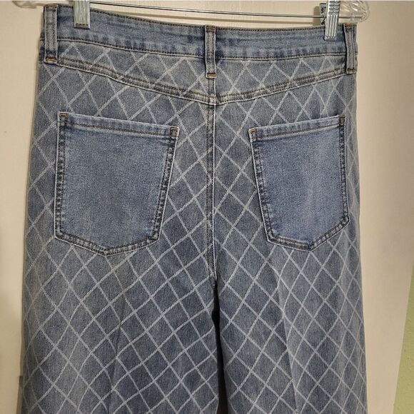 Fashion Nova Grunge Streetwear Medium Wash Long Baggy Leg Jeans, Junior 11 - Picture 4 of 9